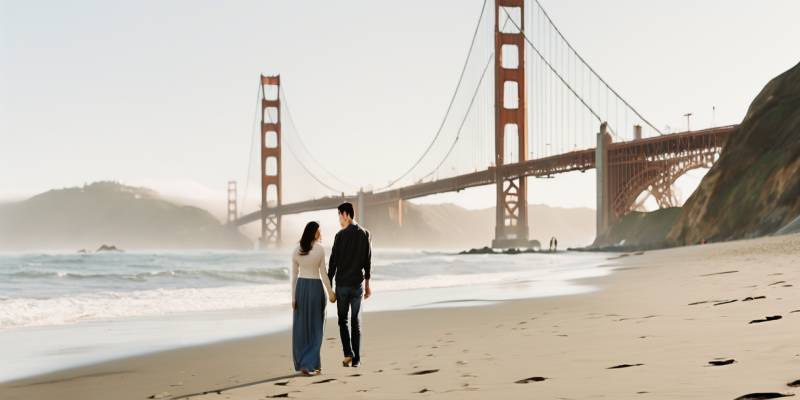 Baker Beach Engagement Photographer Tips and Ideas for Stunning Golden Gate Bridge Photos